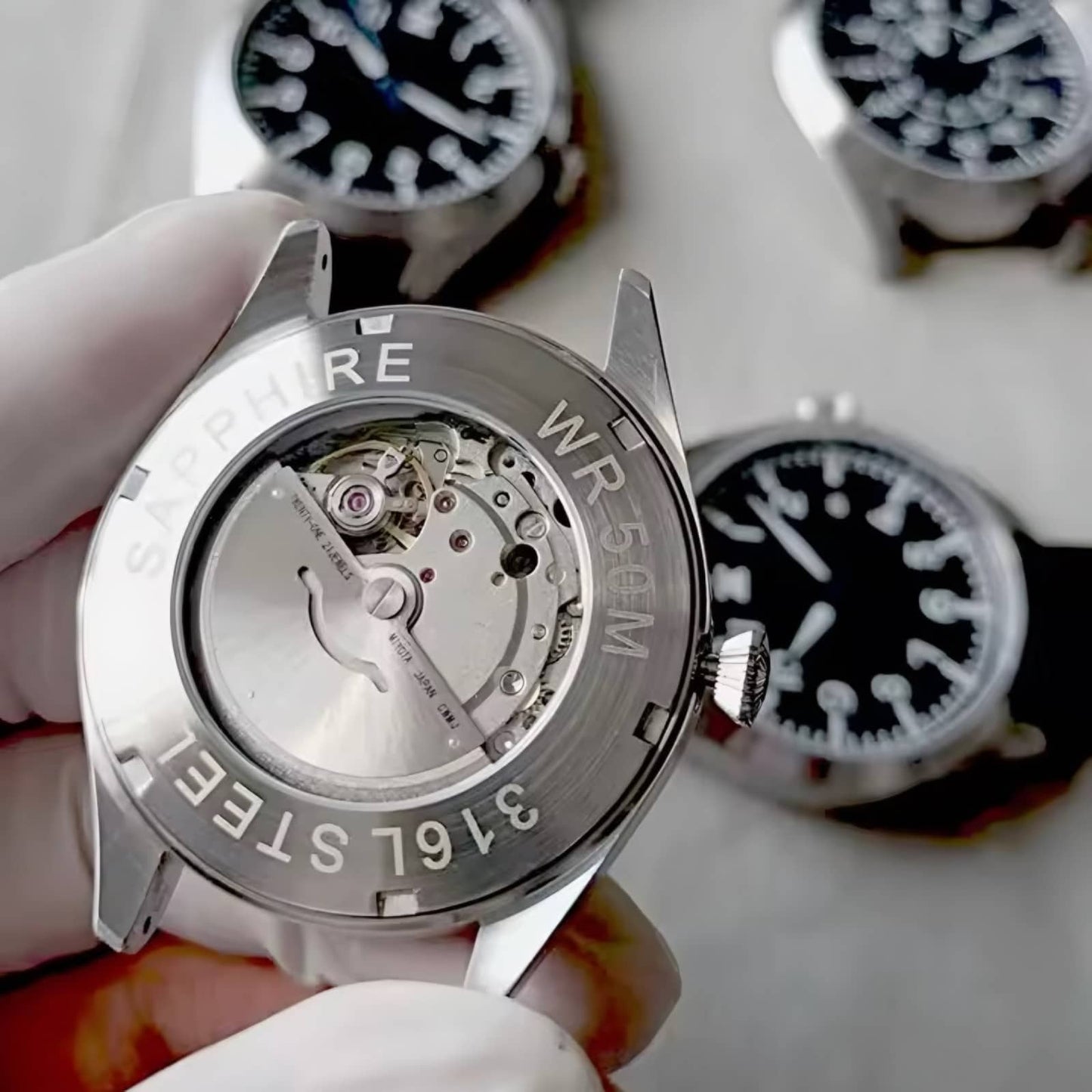 Orologio Flieger "Pilot Watch" Automatico 40mm - Marrone - Watch Lounge Club