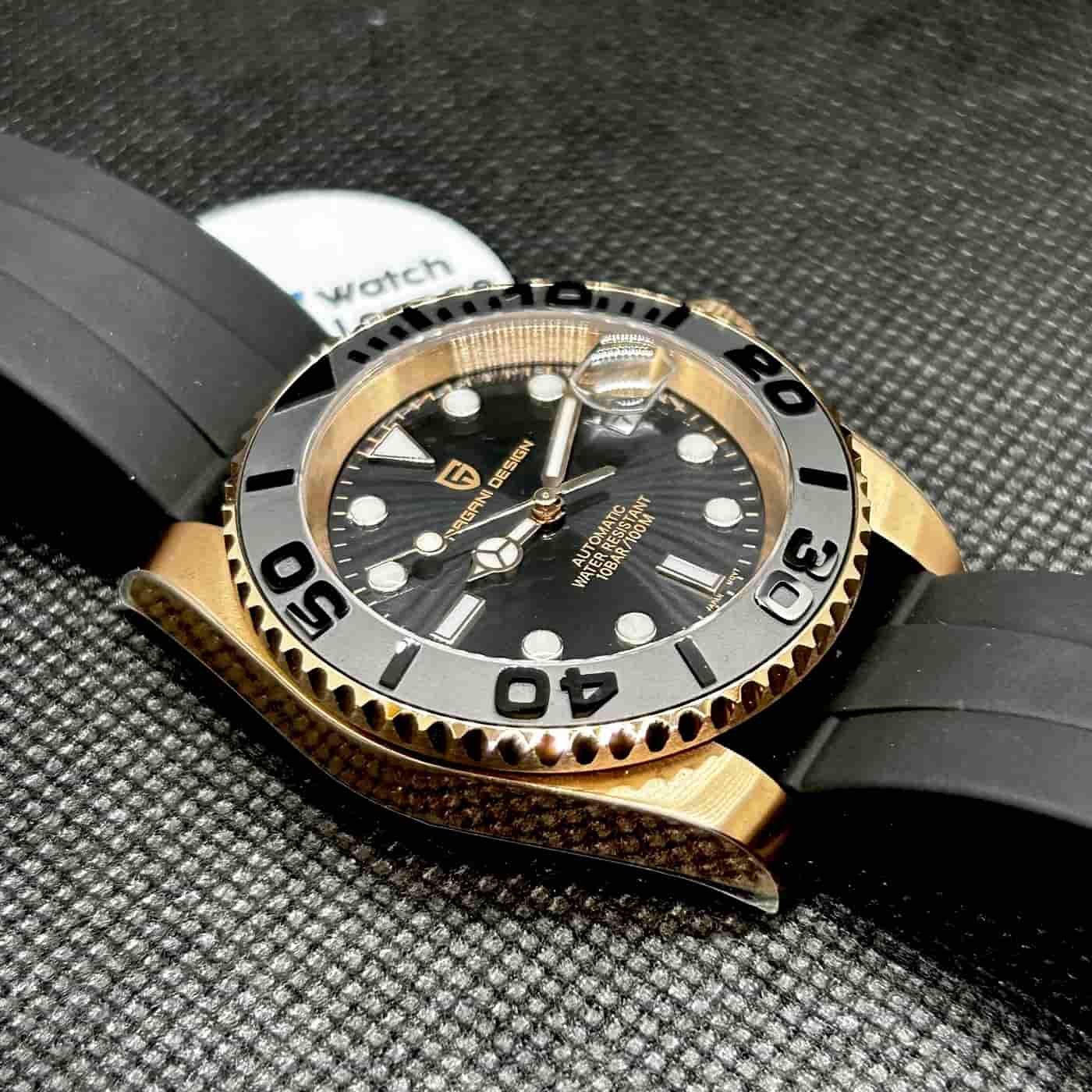 Orologio Pagani Design PD 1651 Subacqueo Automatico Uomo - Nero - Watch Lounge Club