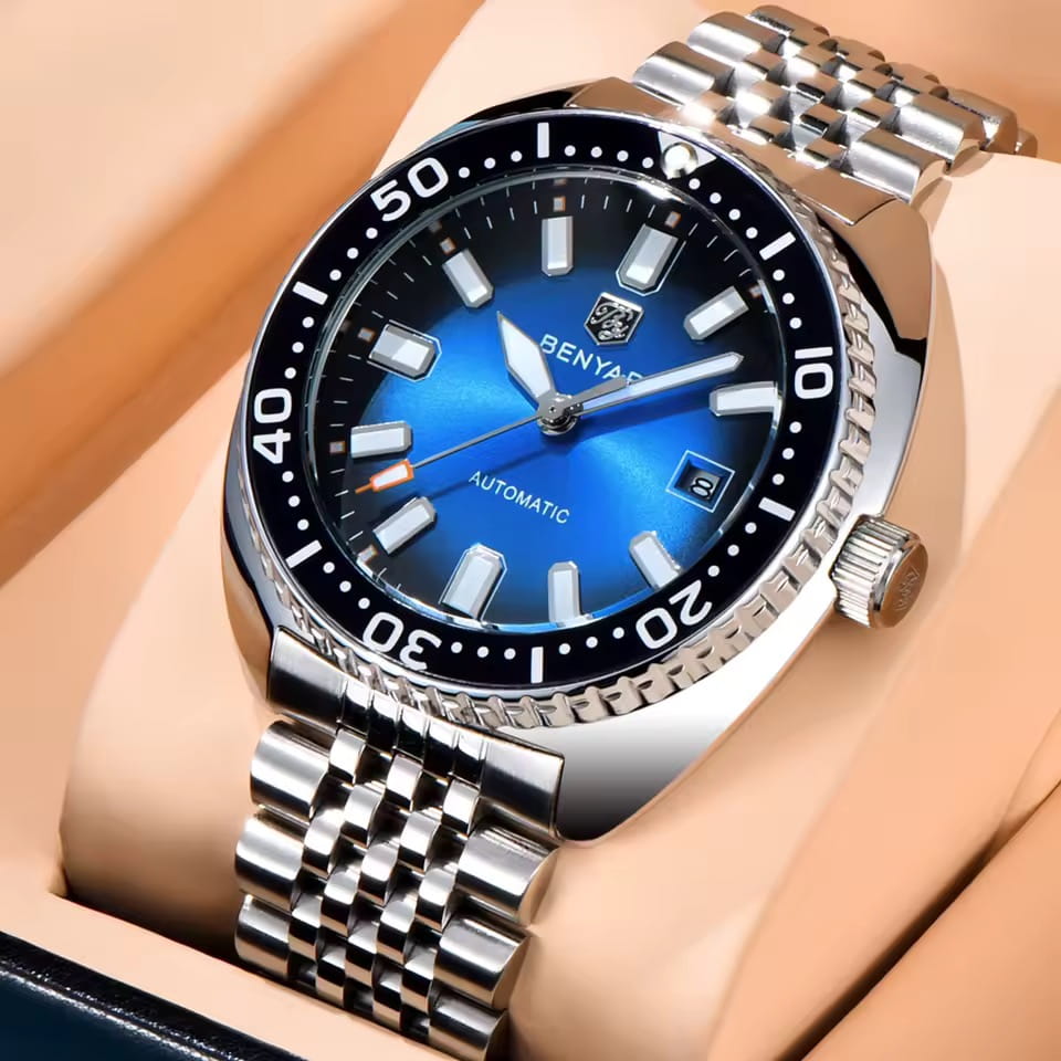 Orologio Benyar BY 5211 Automatico Uomo - Blu Scuro - Watch Lounge Club