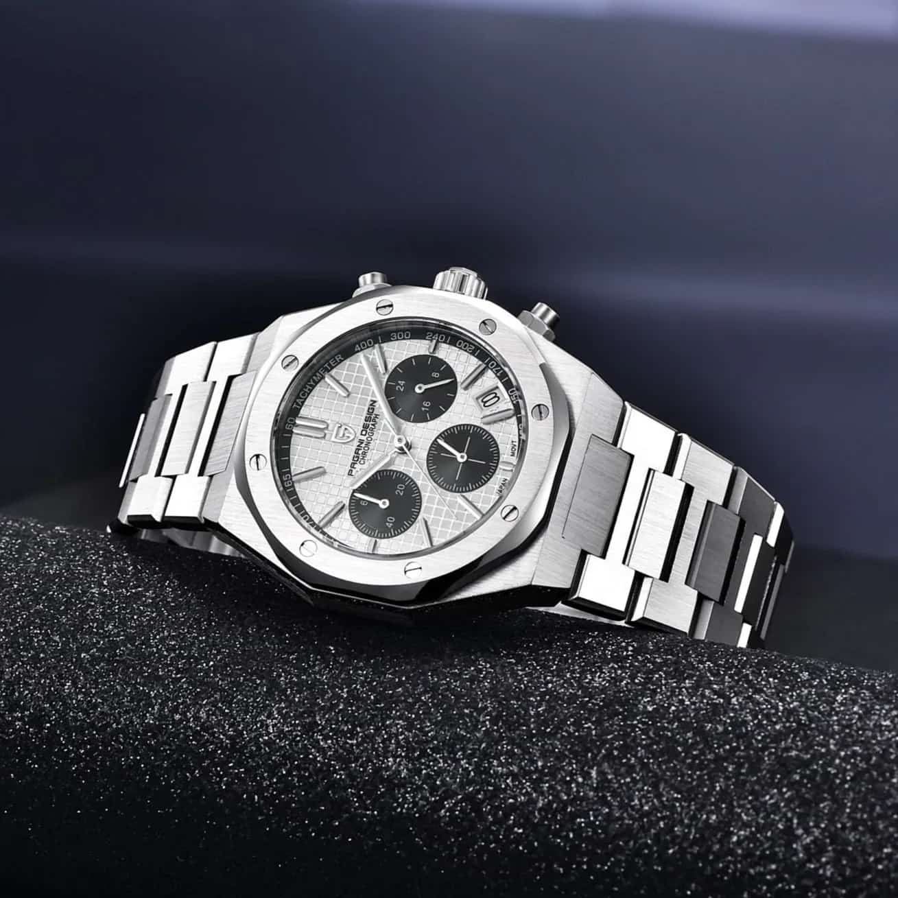 Orologio Pagani Design PD 1707 "Panda" Cronografo Uomo - Bianco - Watch Lounge Club