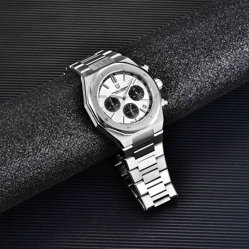 Orologio Pagani Design PD 1707 "Panda" Cronografo Uomo - Bianco - Watch Lounge Club