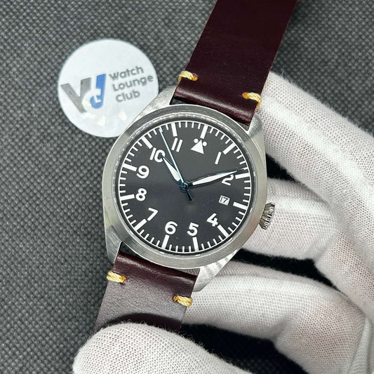 Orologio Automatico Flieger "Field Watch" 40mm - Marrone - Watch Lounge Club