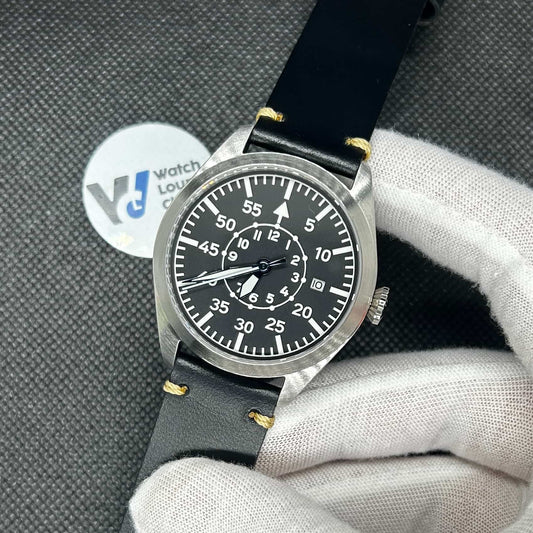 Orologio Flieger "Pilot Watch" Automatico Uomo - Nero - Watch Lounge Club