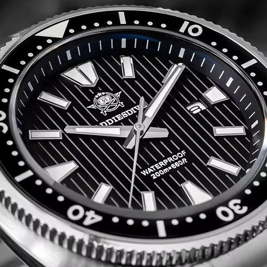 Orologio Addiesdive AD 2507 Subacqueo Quarzo Uomo - Nero - Watch Lounge Club