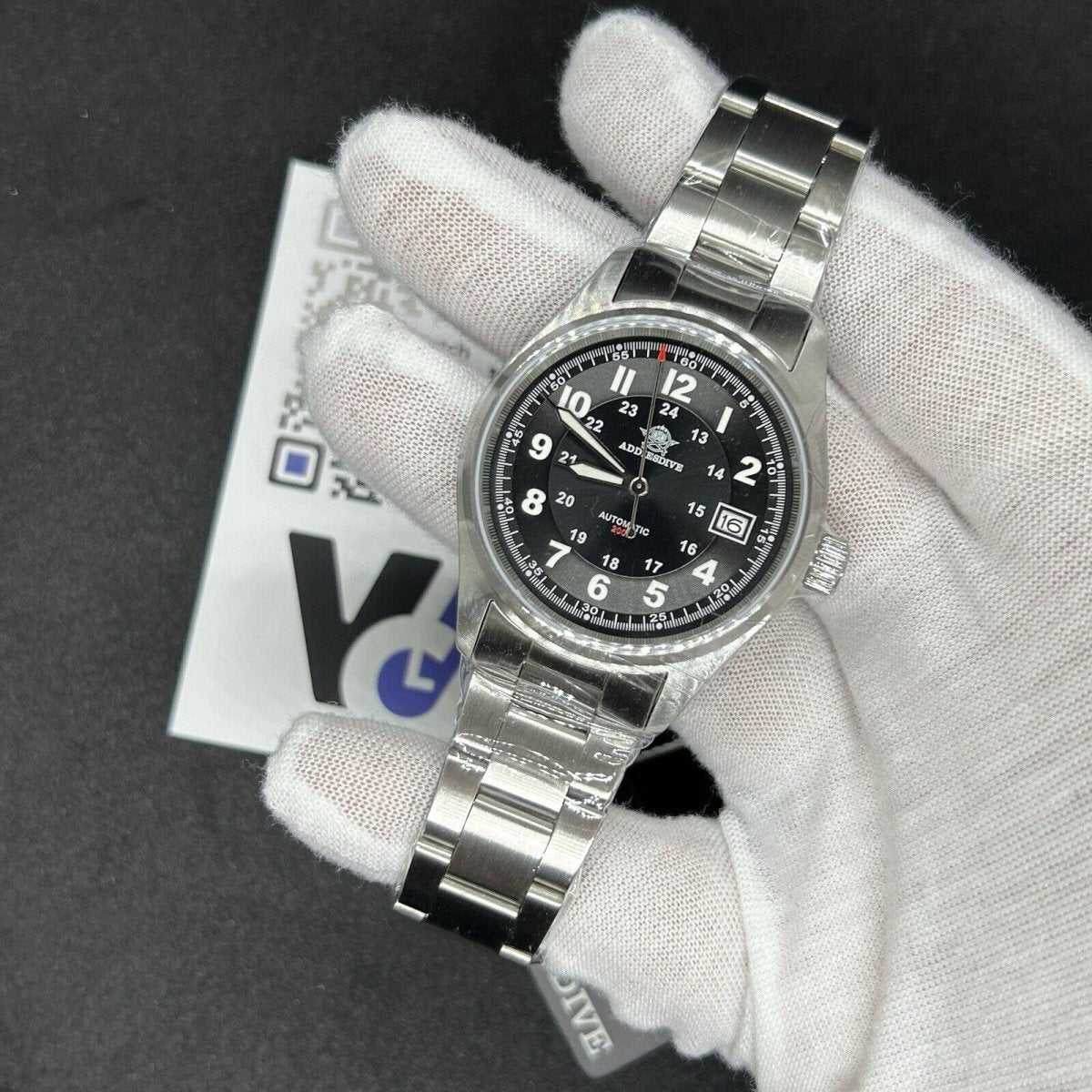 Orologio Addiesdive AD 2048 Field Watch Automatico (NH35) Uomo - Watch Lounge Club