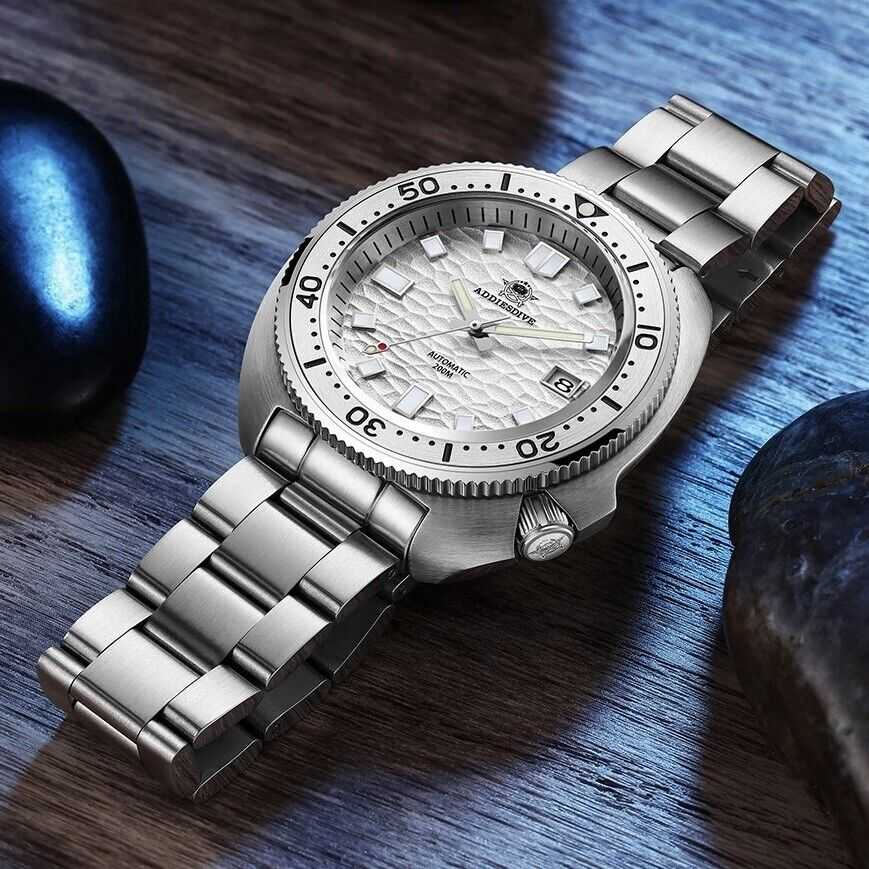 Orologio Addiesdive AD 2117 Subacqueo Automatico (NH35) Uomo - Bianco - Watch Lounge Club