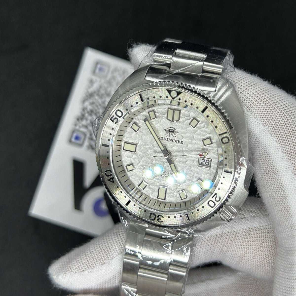 Orologio Addiesdive AD 2117 Subacqueo Automatico (NH35) Uomo - Bianco - Watch Lounge Club