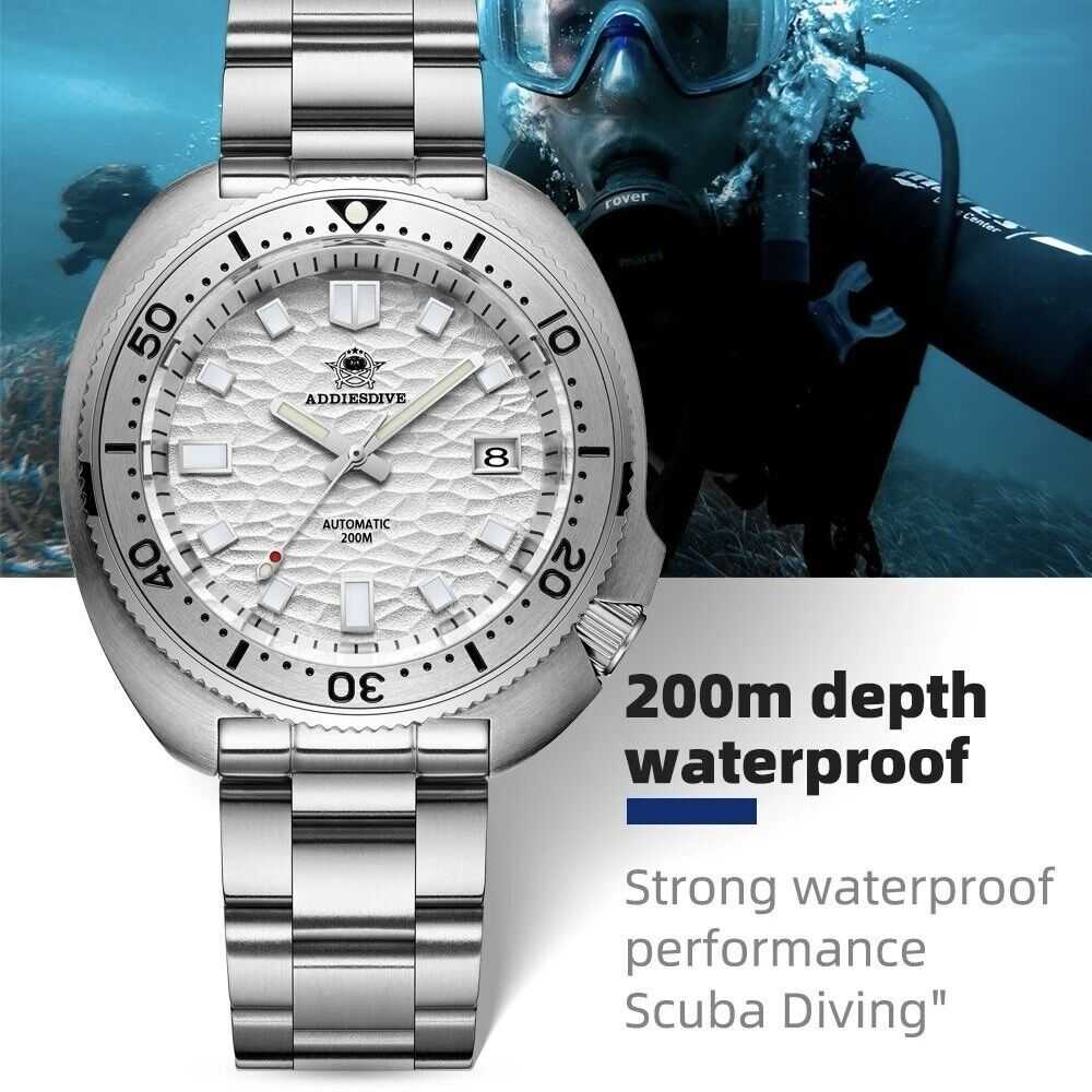 Orologio Addiesdive AD 2117 Subacqueo Automatico (NH35) Uomo - Bianco - Watch Lounge Club