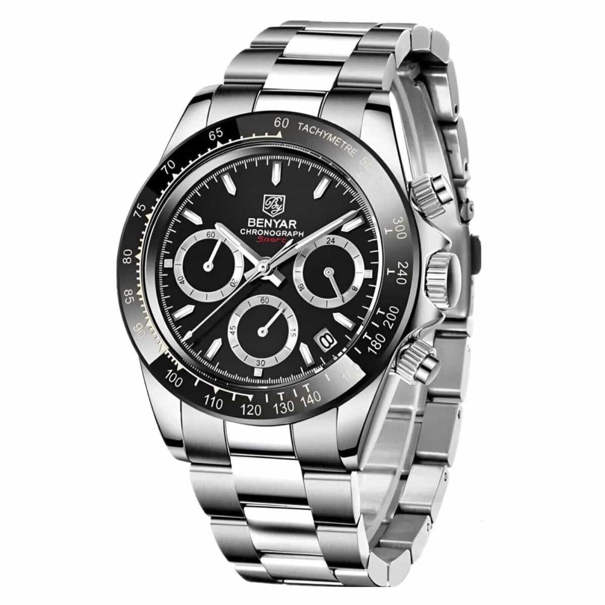 Orologio Benyar BY 5169 Cronografo Uomo - Nero - Watch Lounge Club