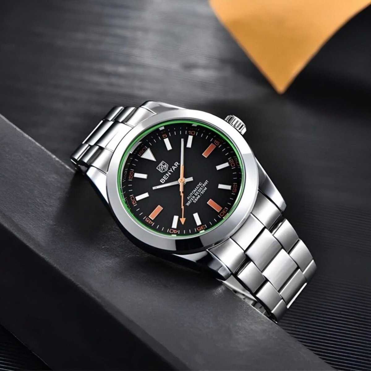 Orologio Benyar BY 5176 Automatico Uomo - Nero - Watch Lounge Club