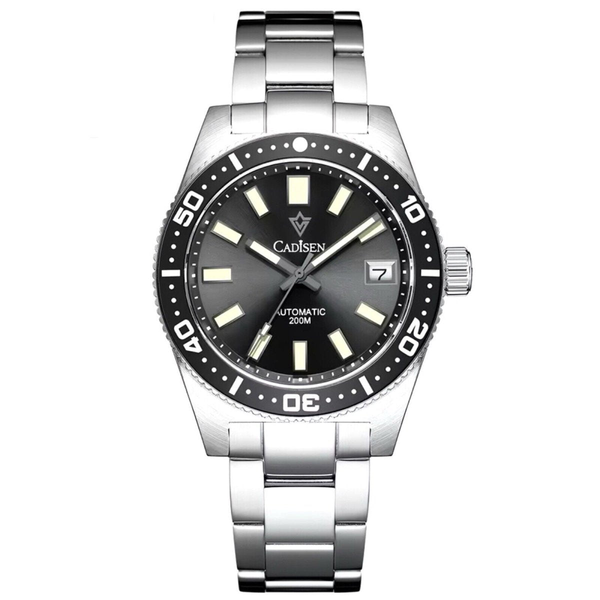 Orologio Cadisen C8207M Subacqueo Automatico (NH35) Uomo - Nero - Watch Lounge Club