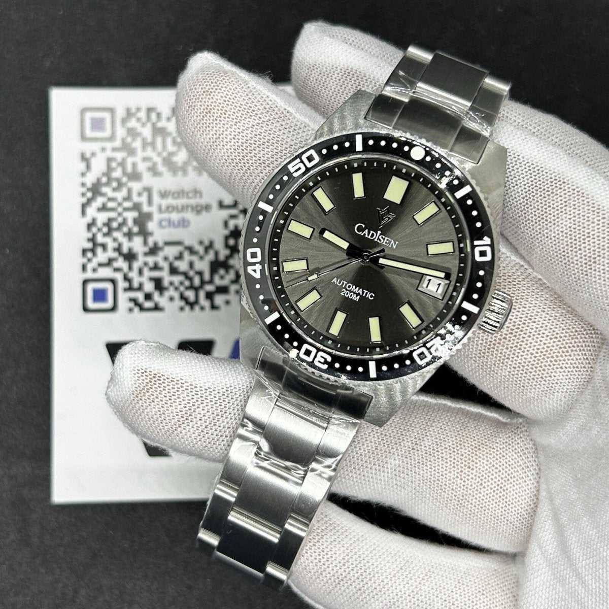 Orologio Cadisen C8207M Subacqueo Automatico (NH35) Uomo - Nero - Watch Lounge Club