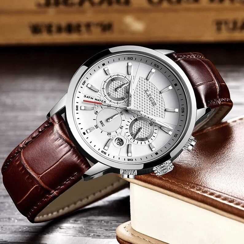 Orologio Lige LG 9866 Cronografo Uomo - Bianco - Watch Lounge Club