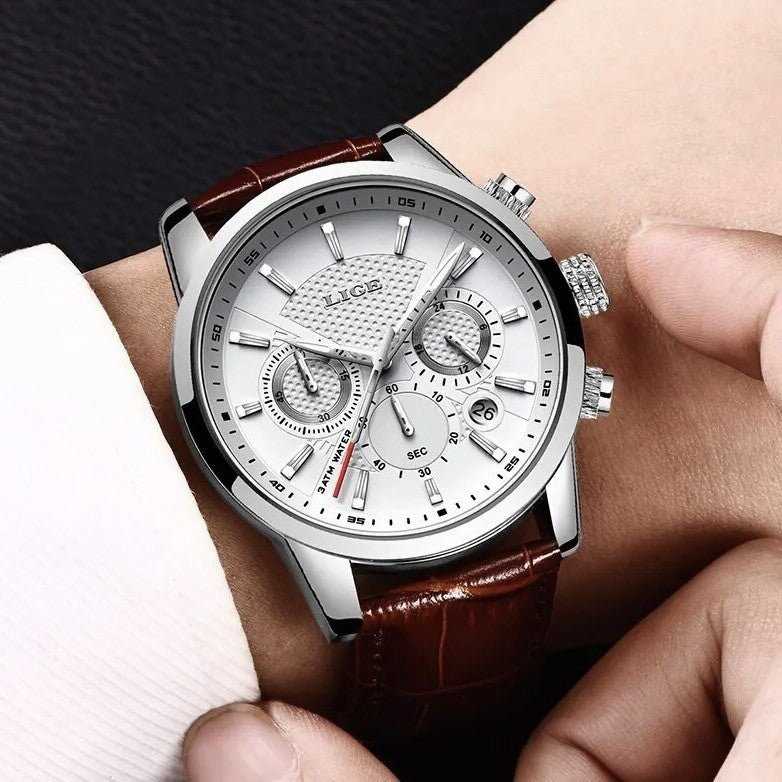 Orologio Lige LG 9866 Cronografo Uomo - Bianco - Watch Lounge Club