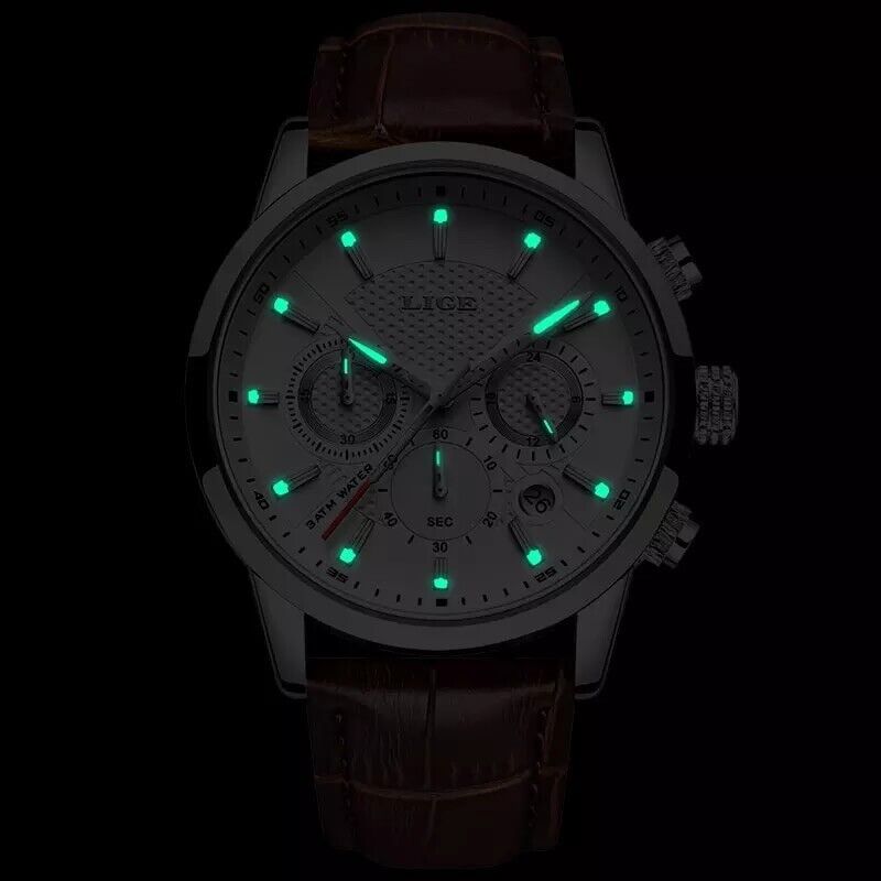 Orologio Lige LG 9866 Cronografo Uomo - Bianco - Watch Lounge Club