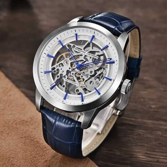 Orologio Pagani Design PD 1638 Automatico Skeleton Uomo - Blu - Watch Lounge Club