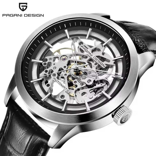 Orologio Pagani Design PD 1638 Automatico Skeleton Uomo - Nero - Watch Lounge Club