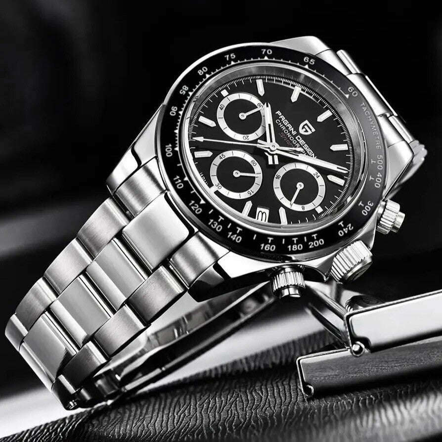 Orologio Pagani Design PD 1644 Cronografo Uomo - Nero - Watch Lounge Club
