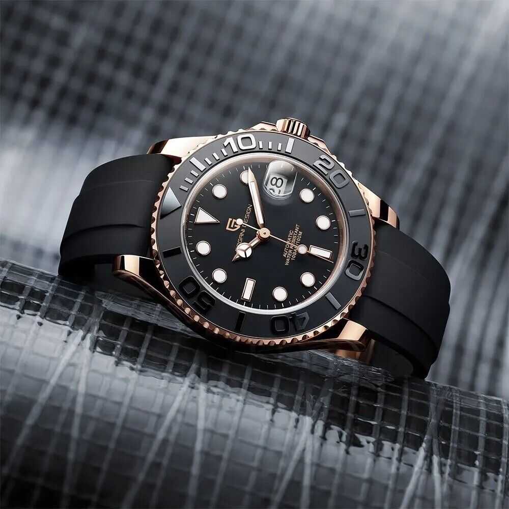 Orologio Pagani Design PD 1651 Subacqueo Automatico (NH35) Uomo - Nero - Watch Lounge Club