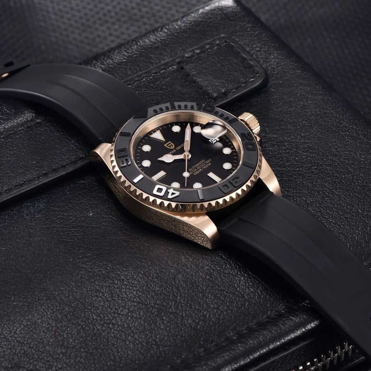Orologio Pagani Design PD 1651 Subacqueo Automatico (NH35) Uomo - Nero - Watch Lounge Club