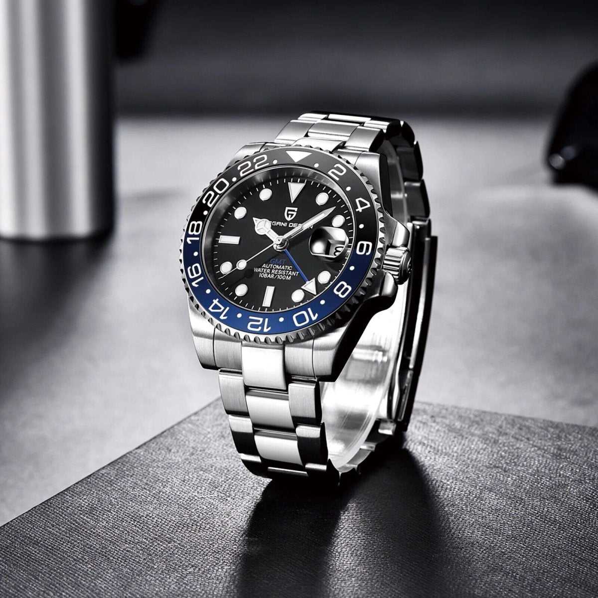 Versione NH34 - Orologio Pagani Design PD 1662 GMT Automatico Uomo - Blu/Nero - Watch Lounge Club