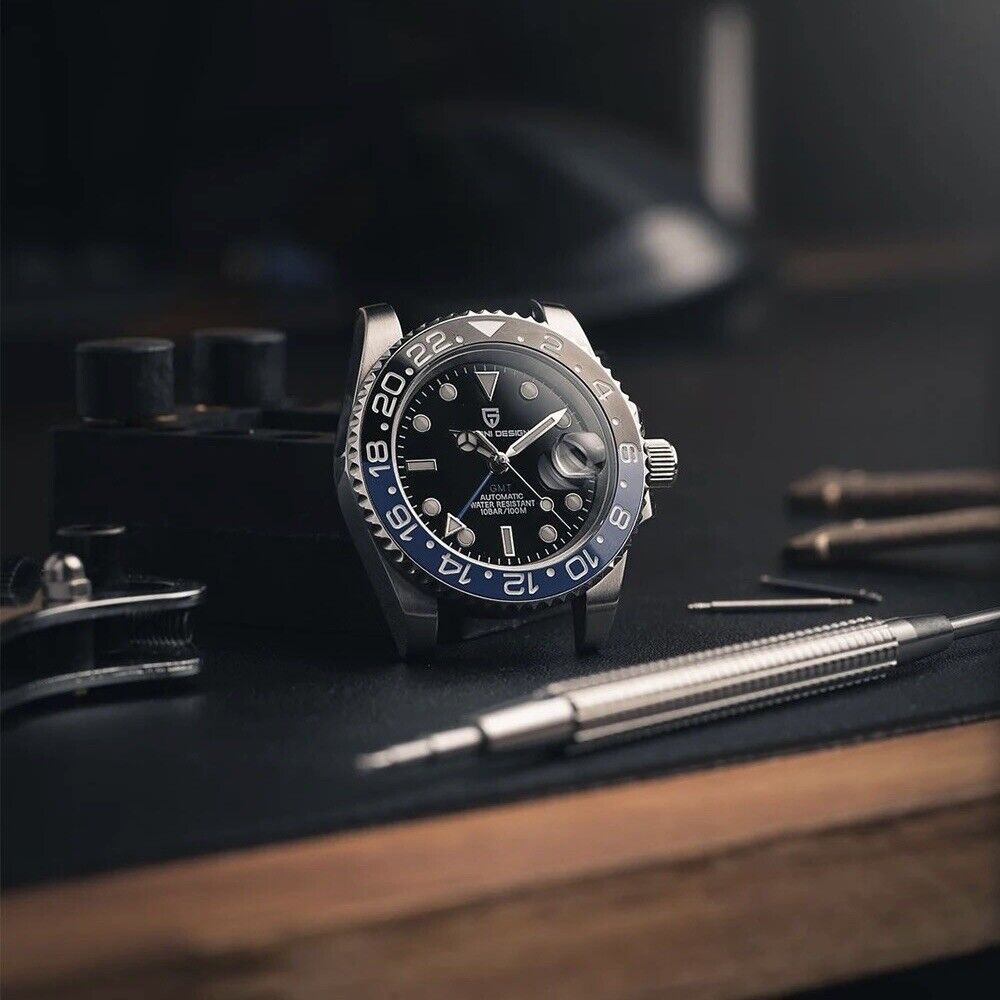 Versione NH34 - Orologio Pagani Design PD 1662 GMT Automatico Uomo - Blu/Nero - Watch Lounge Club