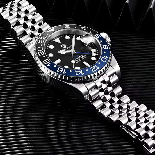 Versione NH34 - Orologio Pagani Design PD 1662 GMT Automatico Uomo - Blu/Nero (Jubilee) - Watch Lounge Club