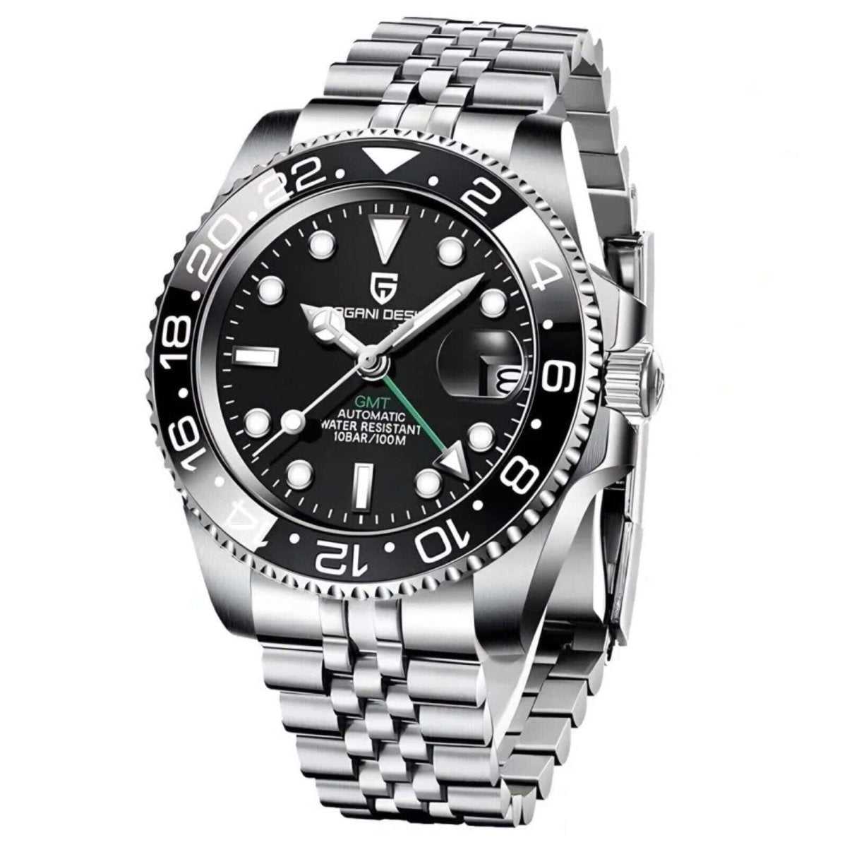 Orologio Pagani Design PD 1662 GMT Automatico Uomo Nero (Jubilee