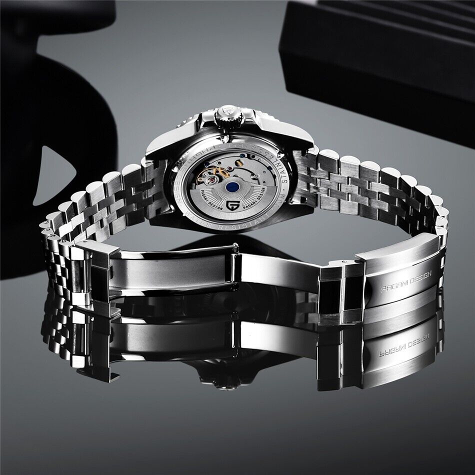 Orologio Pagani Design PD 1662 GMT Automatico Uomo - Verde/Nero (Jubilee) - Watch Lounge Club