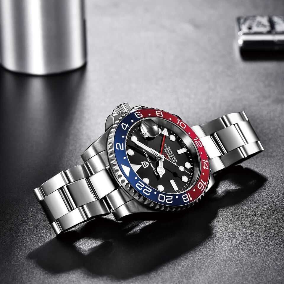 Orologio Pagani Design PD 1662 GMT Automatico Uomo - Rosso/Blu - Watch Lounge Club