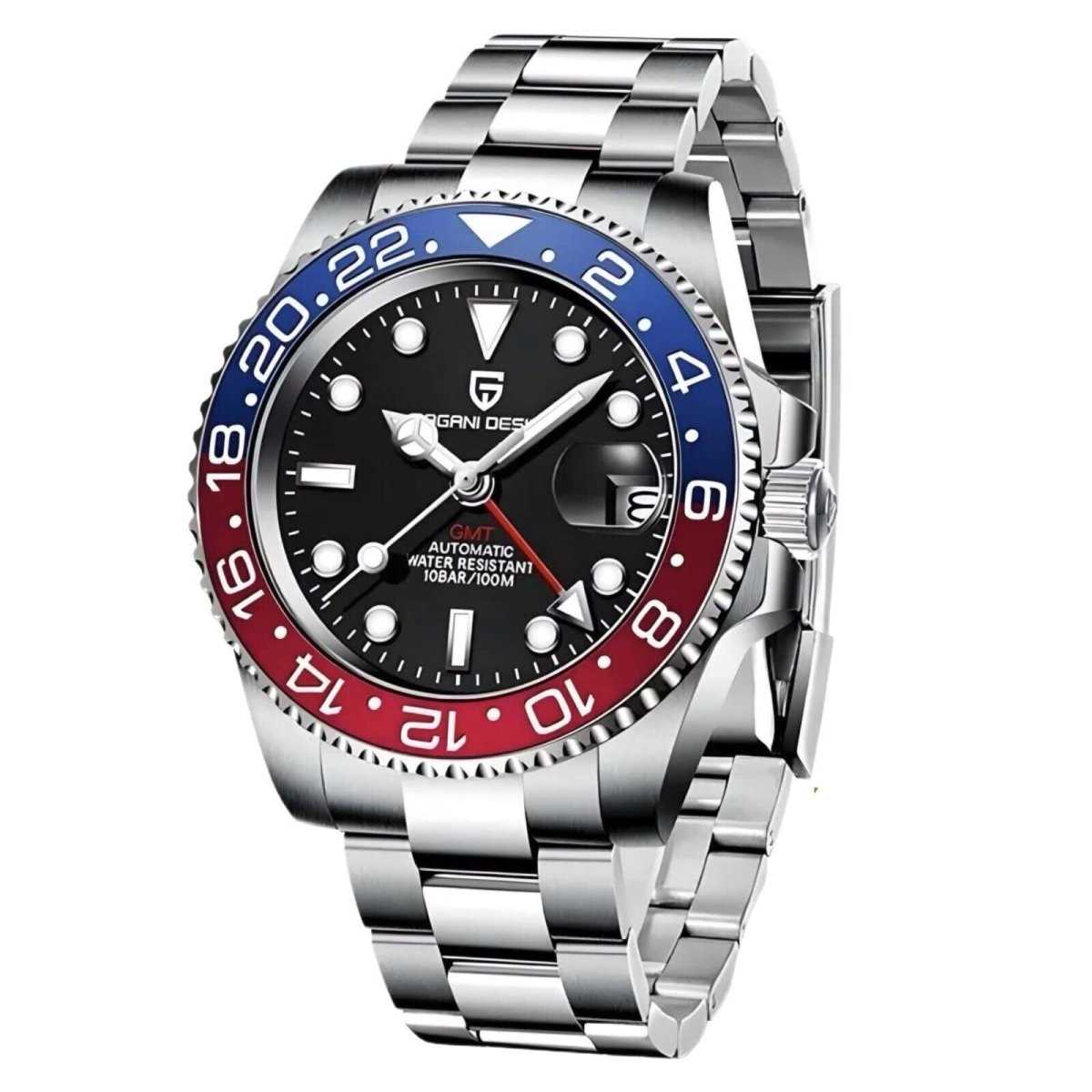 Orologio Pagani Design PD 1662 GMT Automatico Uomo - Rosso/Blu - Watch Lounge Club