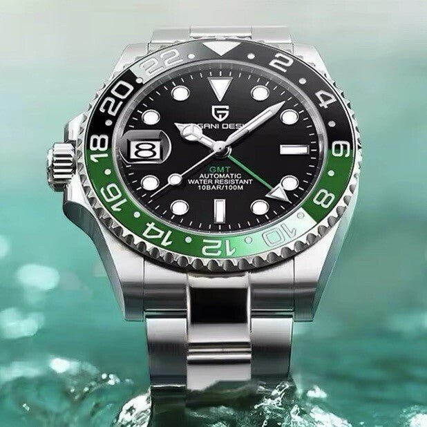 Orologio Pagani Design PD 1662 GMT Automatico Uomo - Verde/Nero - Watch Lounge Club