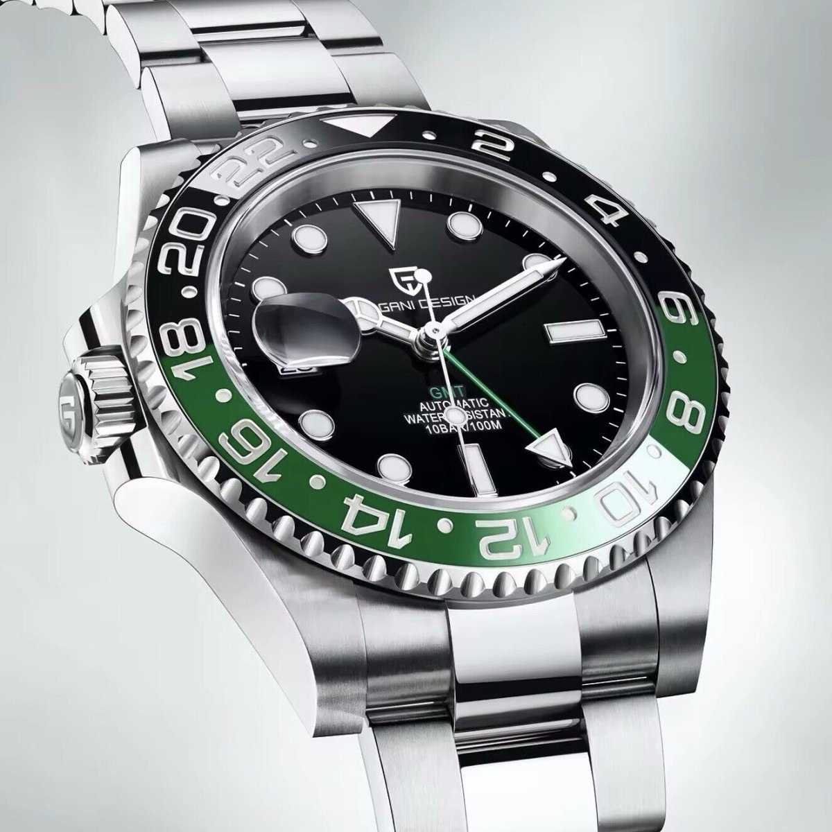 Orologio Pagani Design PD 1662 GMT Automatico Uomo - Verde/Nero - Watch Lounge Club