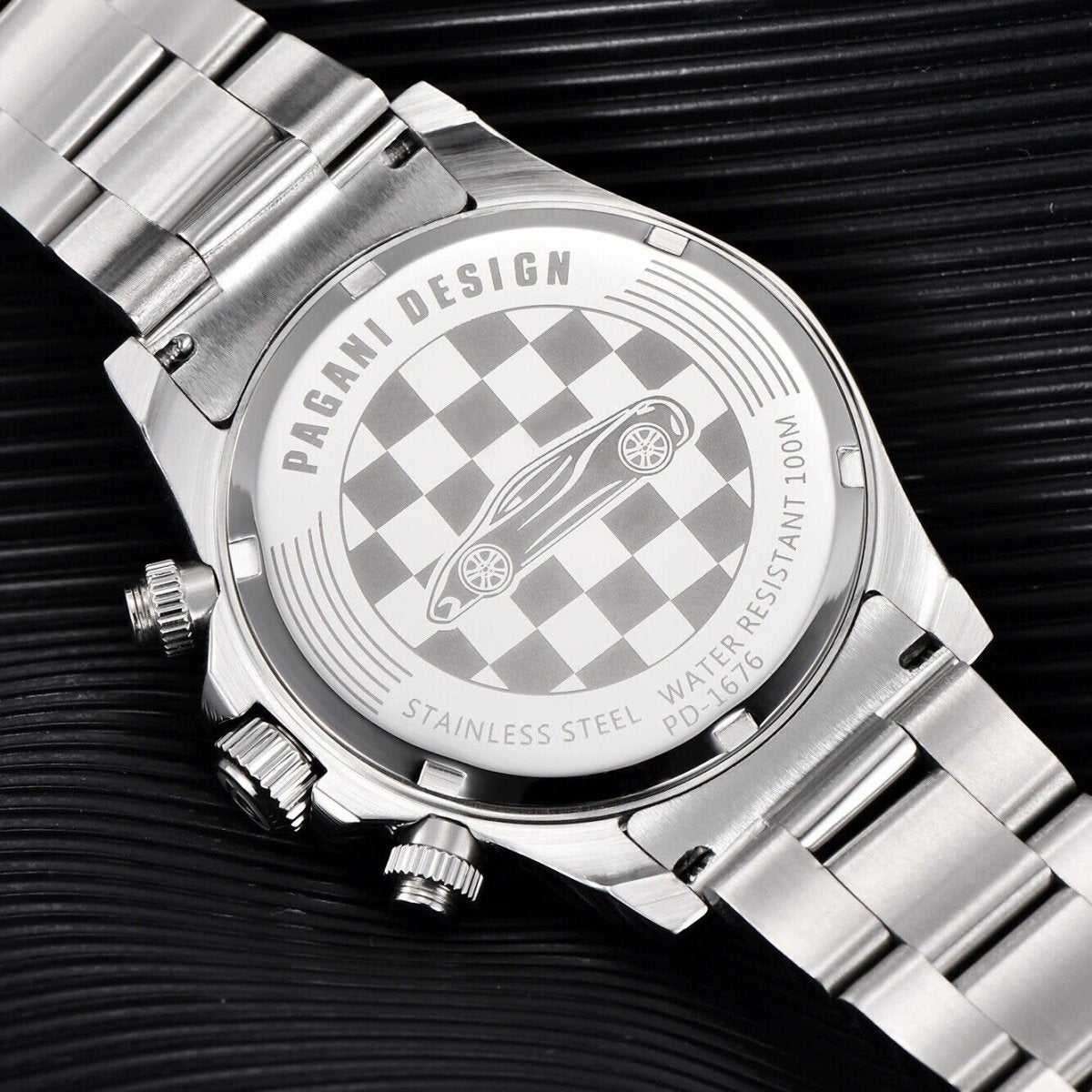 Orologio Pagani Design PD 1676 "Panda" Cronografo Uomo - Bianco - Watch Lounge Club