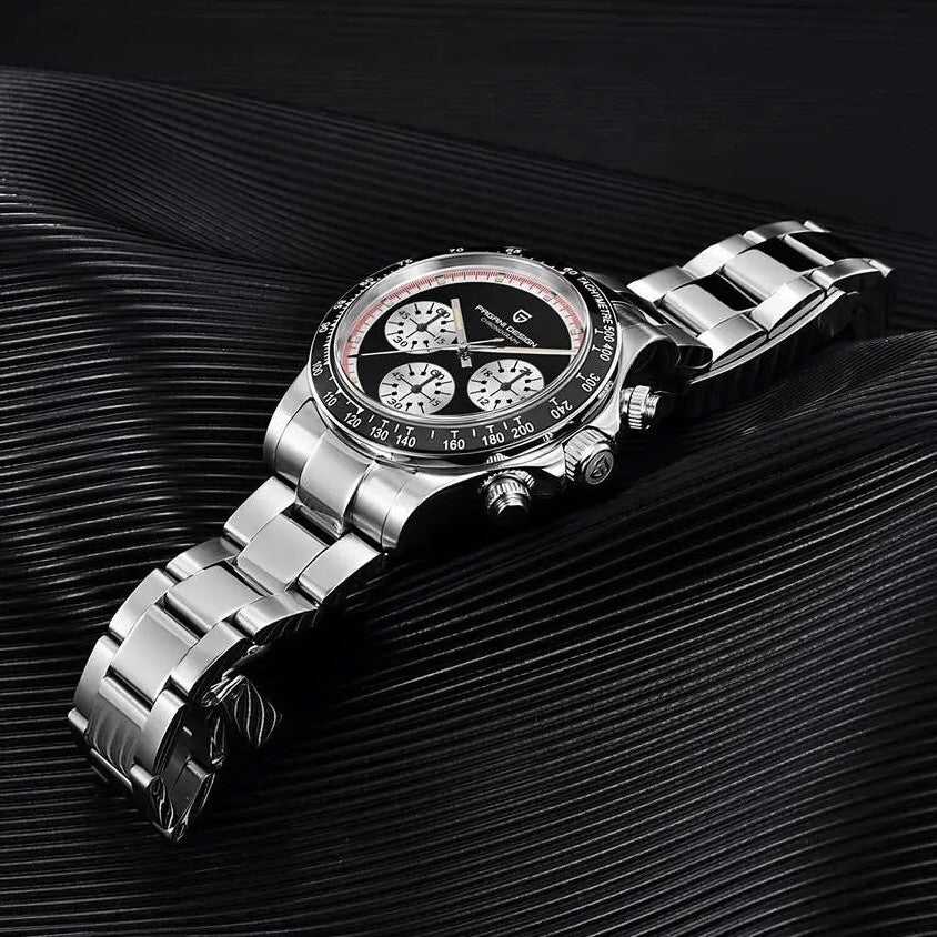 Orologio Pagani Design PD 1676 "Panda" Cronografo Uomo - Nero - Watch Lounge Club