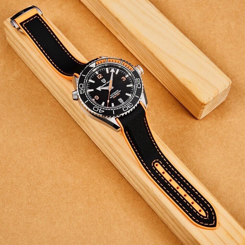 Orologio Pagani Design PD 1679 Subacqueo Automatico (NH35) Uomo - Arancione - Watch Lounge Club