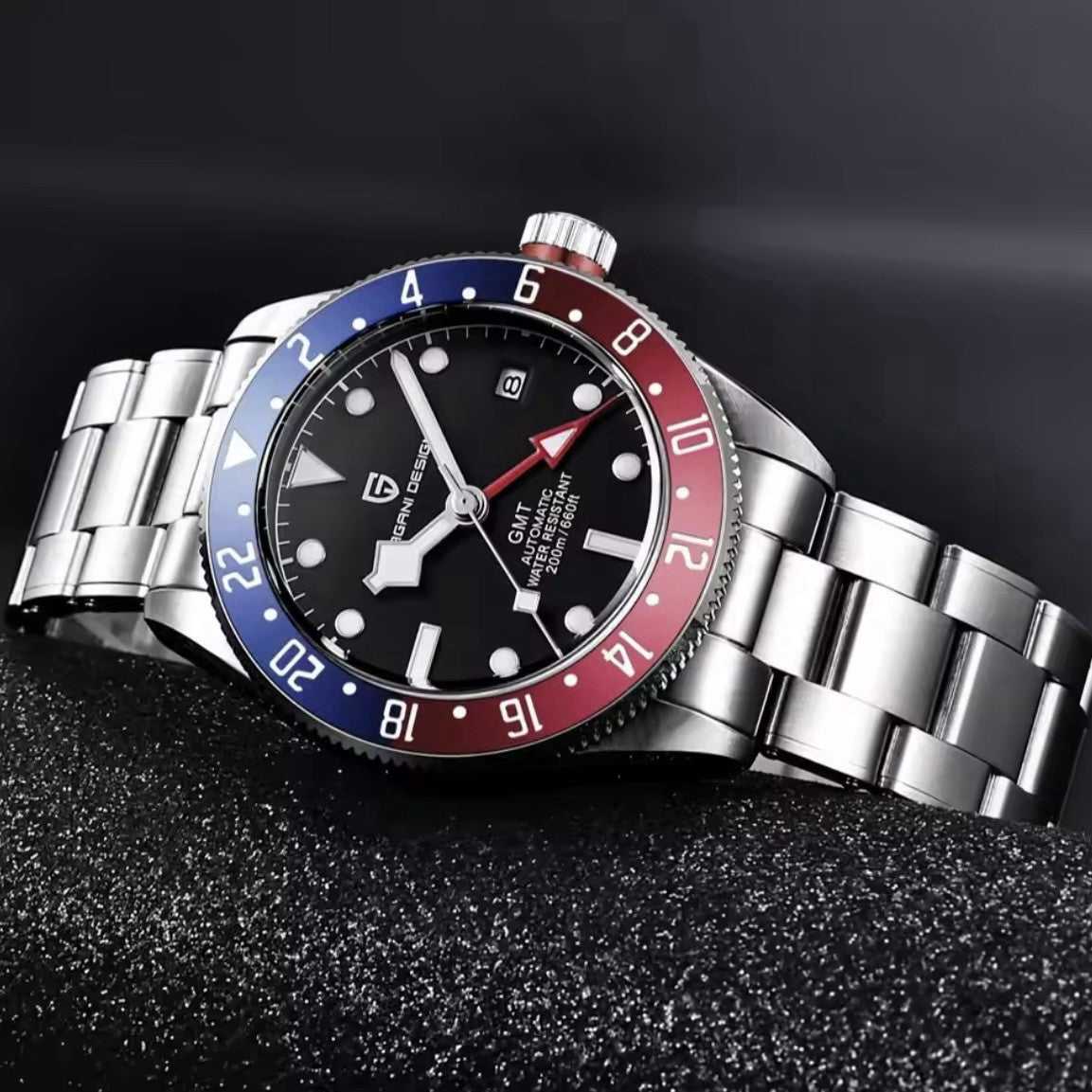 Orologio Pagani Design PD 1706 GMT Automatico Uomo - Rosso/Blu - Watch Lounge Club