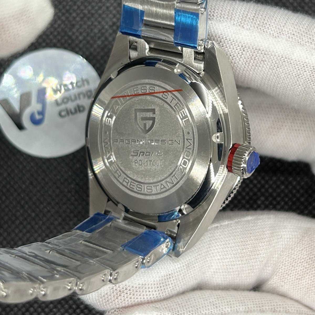 Orologio Pagani Design PD 1706 GMT Automatico Uomo - Rosso/Blu - Watch Lounge Club