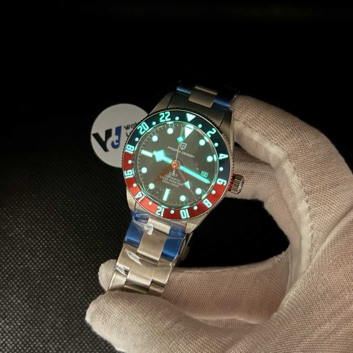 Orologio Pagani Design PD 1706 GMT Automatico Uomo - Rosso/Blu - Watch Lounge Club