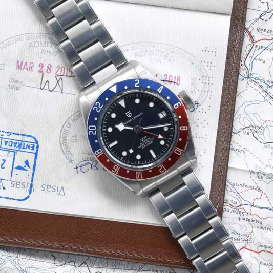 Orologio Pagani Design PD 1706 GMT Automatico Uomo - Rosso/Blu - Watch Lounge Club