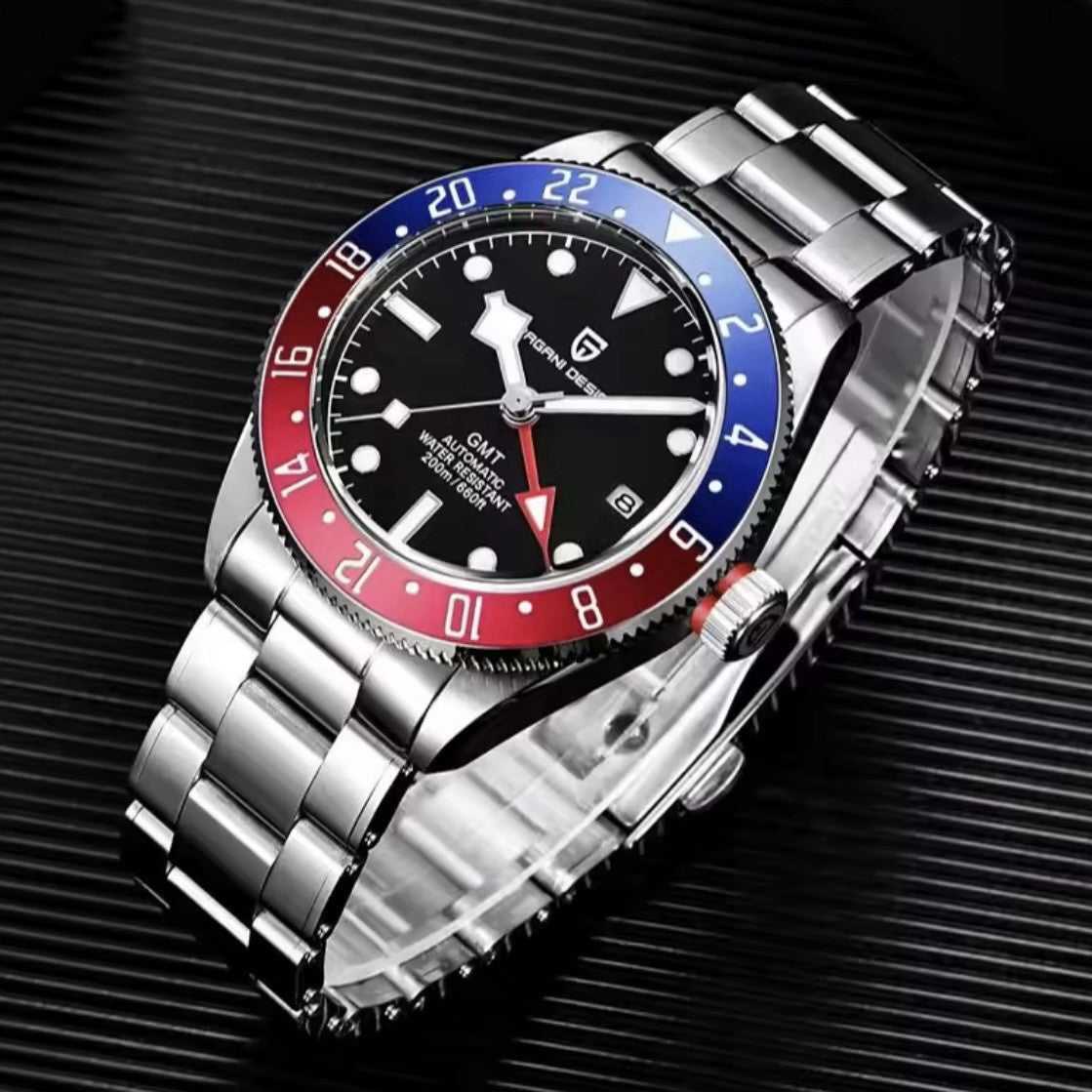 Orologio Pagani Design PD 1706 GMT Automatico Uomo - Rosso/Blu - Watch Lounge Club