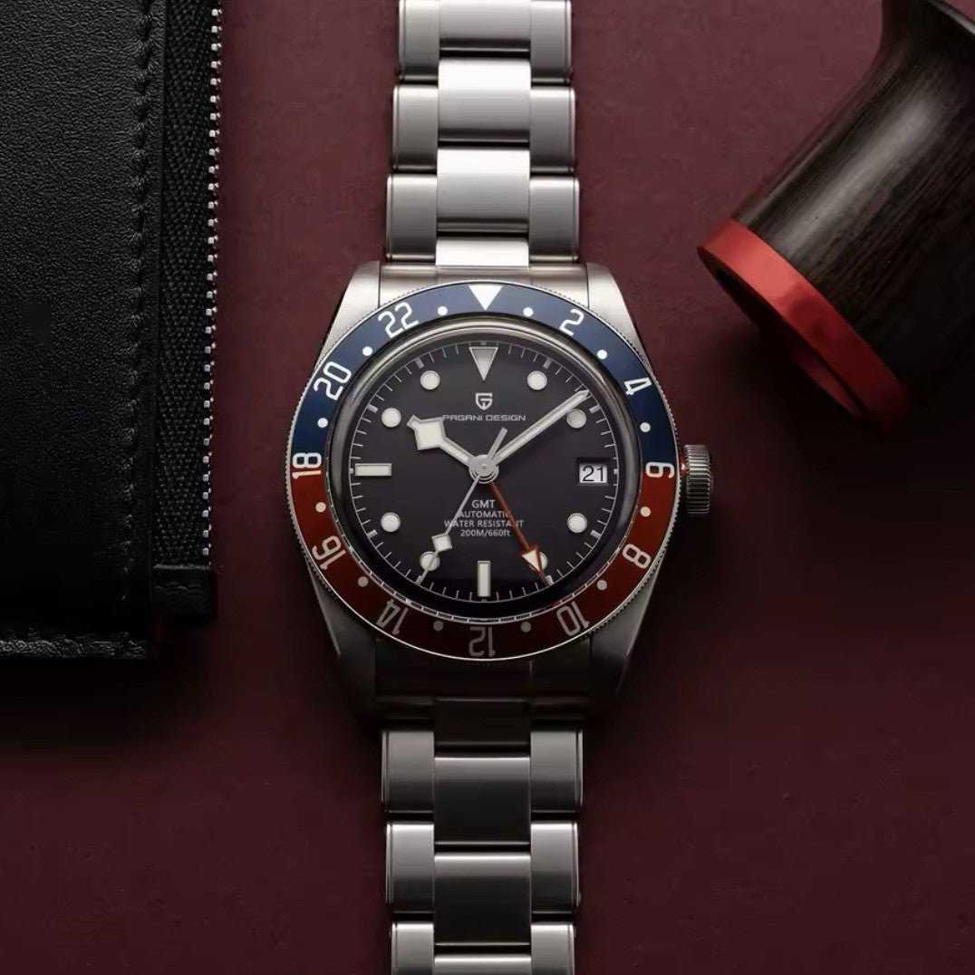 Orologio Pagani Design PD 1706 GMT Automatico Uomo - Rosso/Blu - Watch Lounge Club
