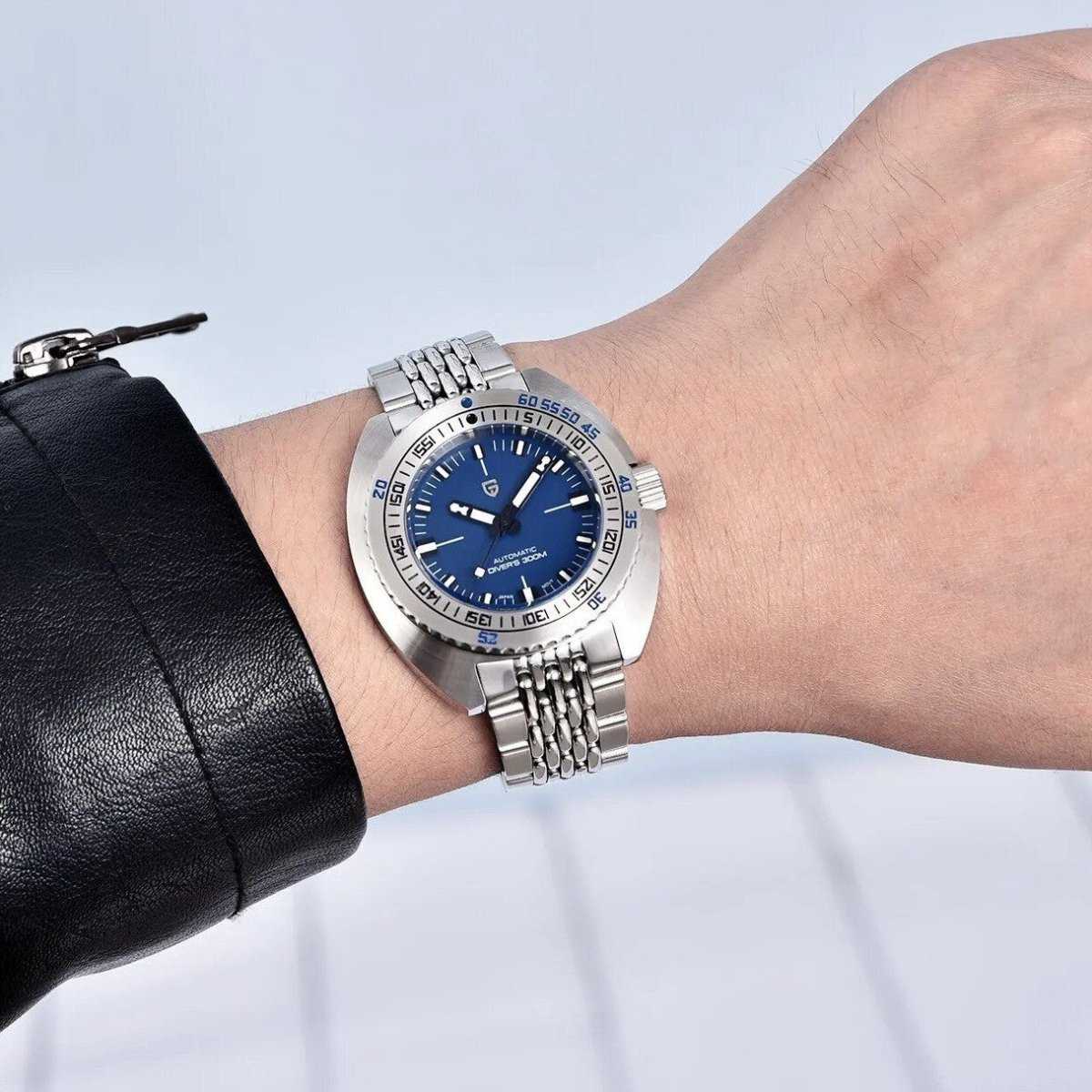 Orologio Pagani Design PD 1719 Subacqueo Automatico (NH38) Uomo - Blu - Watch Lounge Club