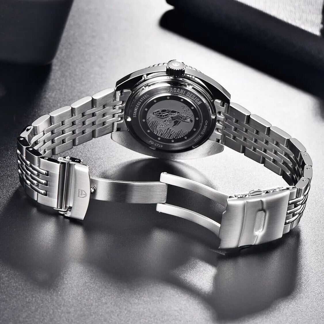 Orologio Pagani Design PD 1719 Subacqueo Automatico (NH38) Uomo - Blu - Watch Lounge Club