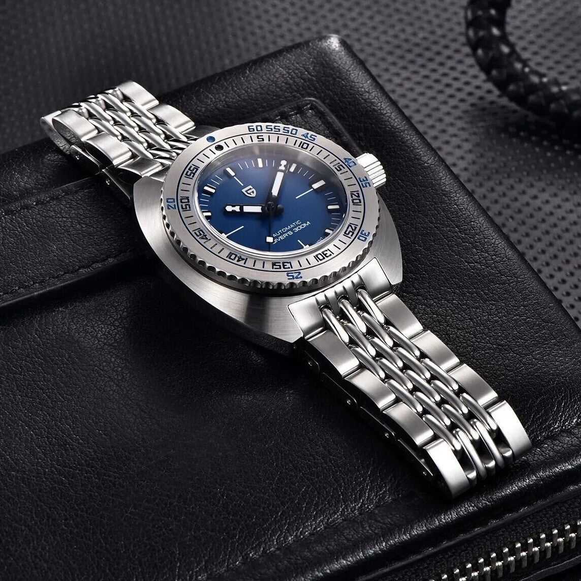 Orologio Pagani Design PD 1719 Subacqueo Automatico (NH38) Uomo - Blu - Watch Lounge Club