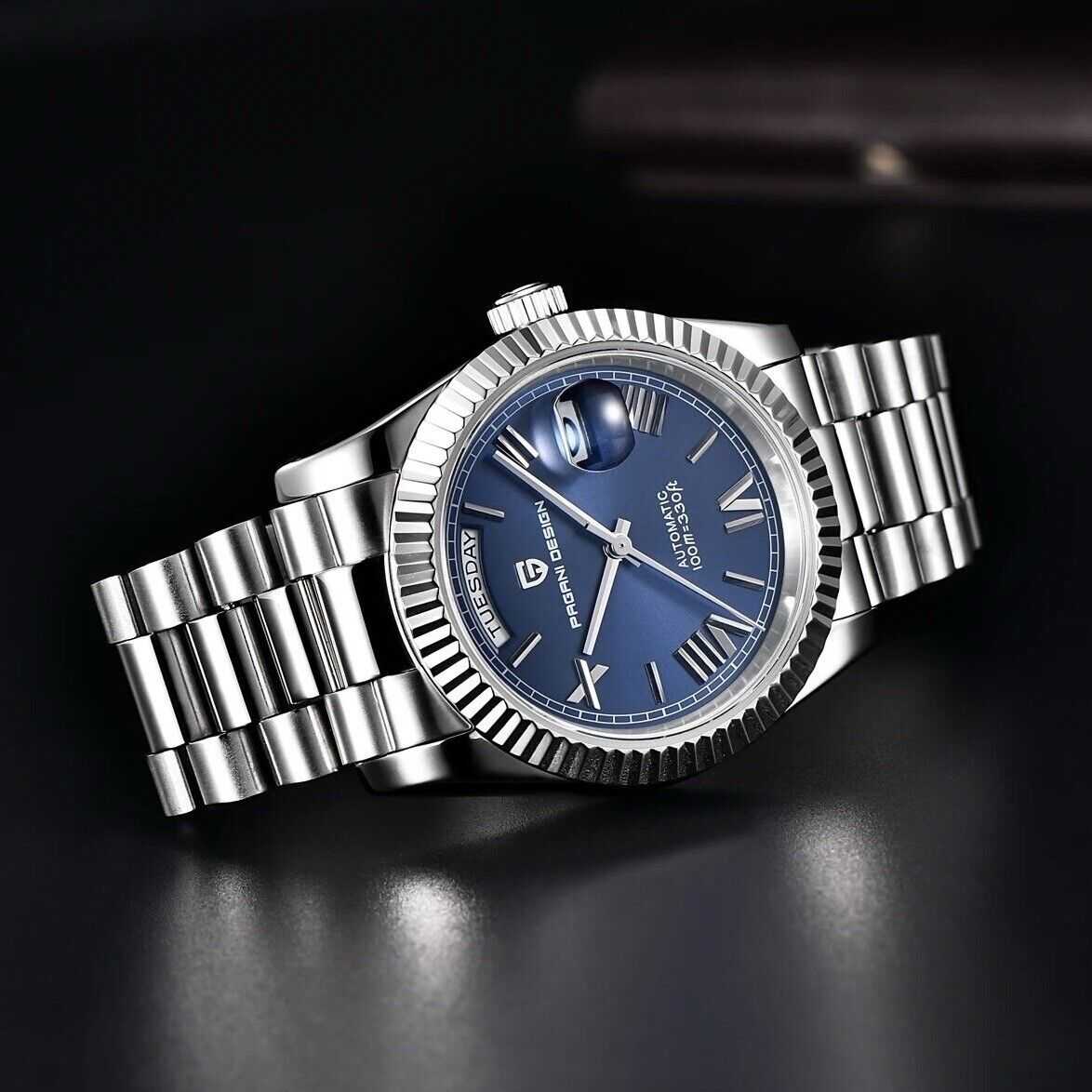 Orologio Pagani Design PD 1752 Automatico - 36mm (Blu) - Watch Lounge Club