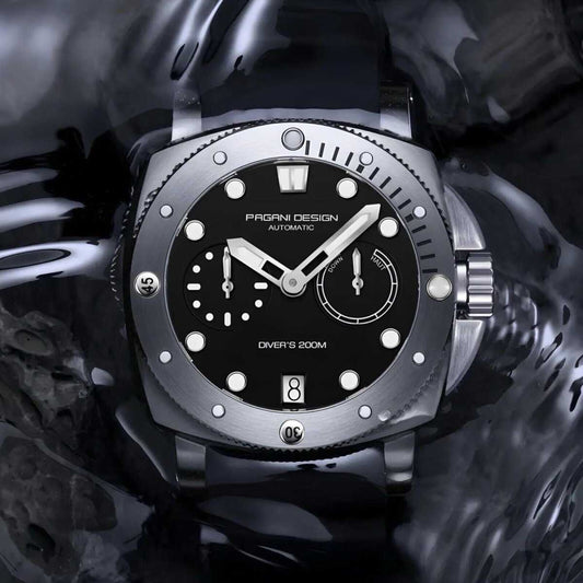 Orologio Pagani Design PD 1767 Subacqueo Automatico Uomo - Nero - Watch Lounge Club