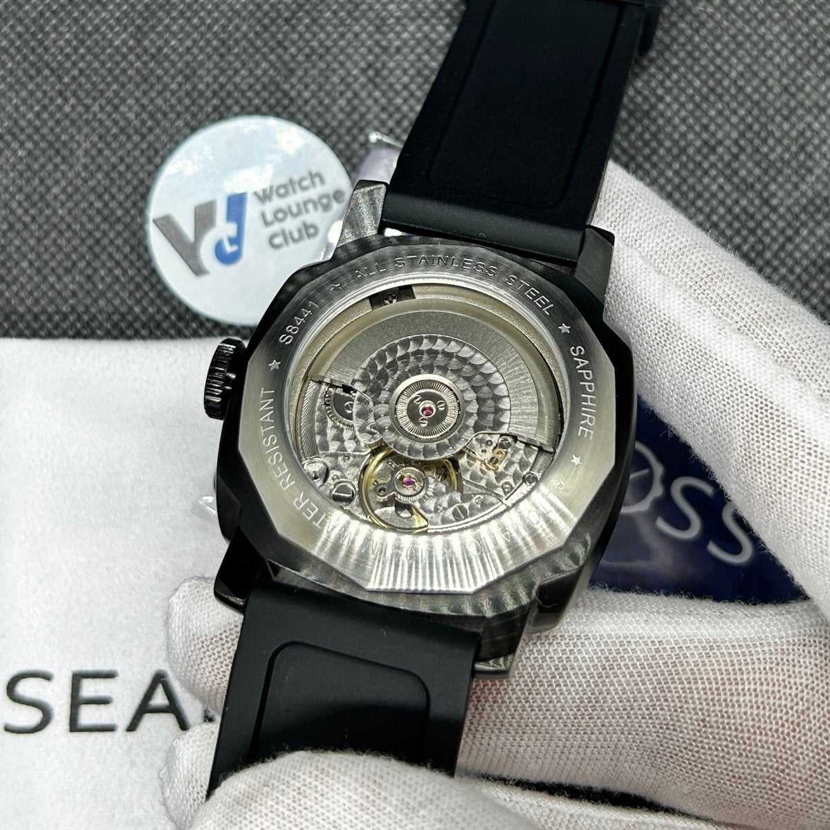 Orologio Seakoss GMT Automatico Subacqueo Uomo - Nero - Watch Lounge Club
