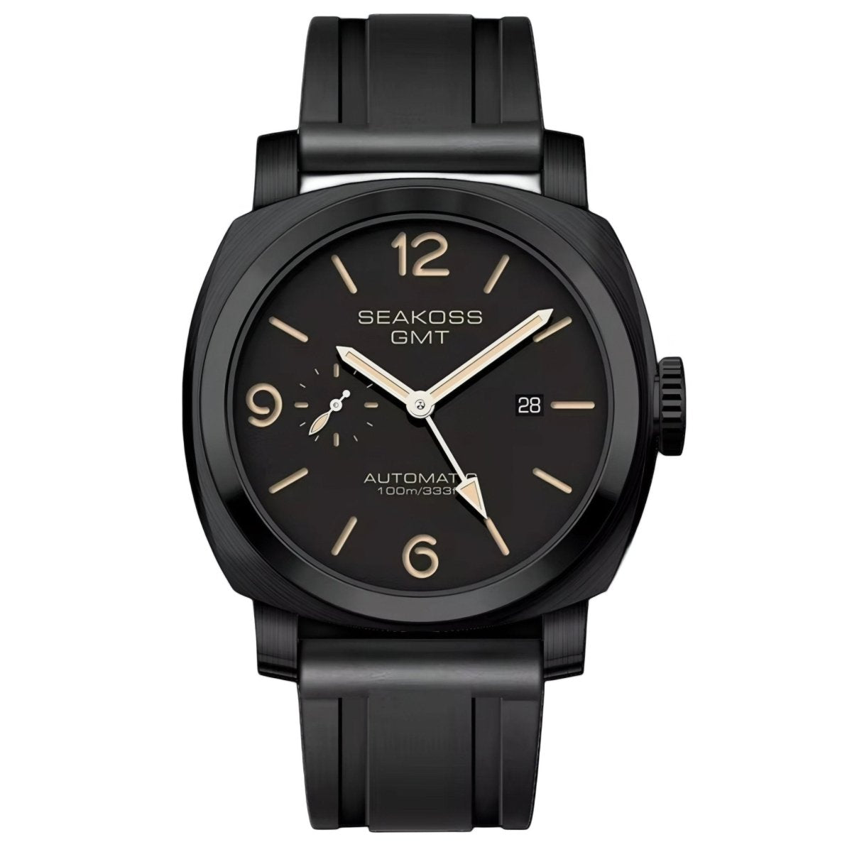 Orologio Seakoss GMT Automatico Subacqueo Uomo - Nero - Watch Lounge Club