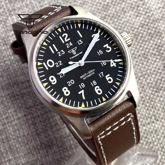 Orologio Tandorio Field Watch Automatico (NH35) Militare Uomo - 39mm - Watch Lounge Club